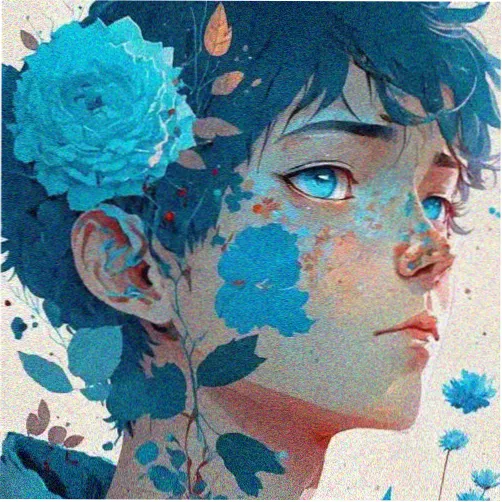 漫画美女林朝雾的角色立绘，薄荷绿针织衫与明亮笑容